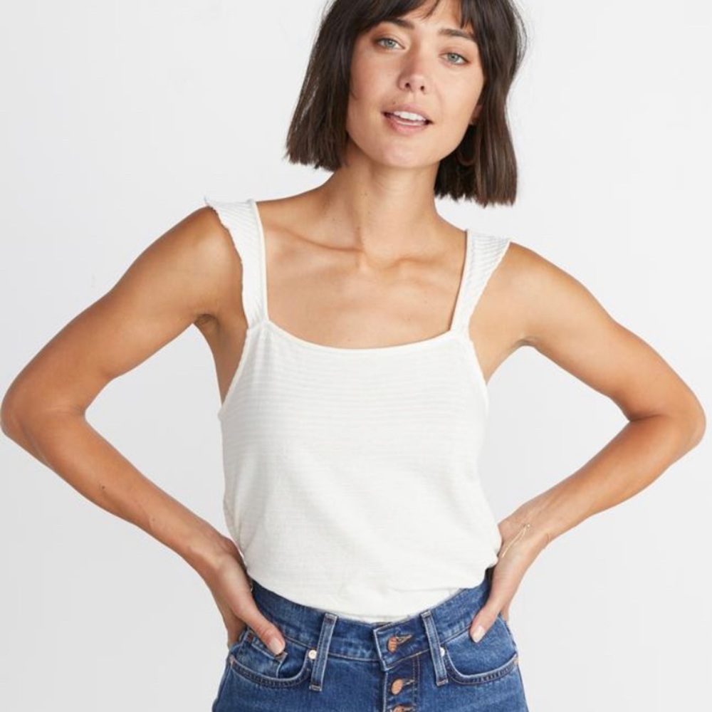Marine Layer Heidi Tank in Antique White